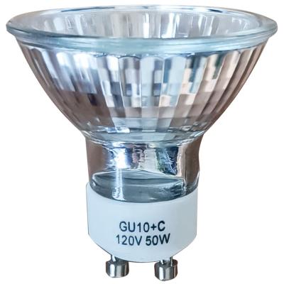 China Residential Halogen Lamps GU10 220-240V 10 Gz10 Indoor Lighting Halogen Bulb Heater Lamp Glass Aluminum Gu Infrared Lighting 2800/3200k for sale