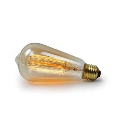 China Vintage Residential HOT SALE Edison Style Bulb e27 Bulb 220v Holiday Light 40w 60W Cold White Warm White Incandescent Filament Lamp for sale