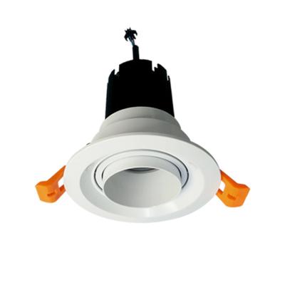 China Modern hotel home engineering cob accessed projector high quality anti-glare modern simple installation black dimmable led downlight for sale