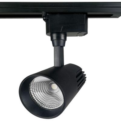 China Industrial new design 2022 commercial black adjustable track light led spot light applied in clothing stores spotlights widely for sale