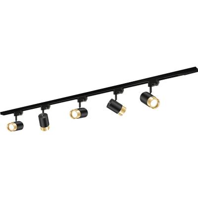 China Modern design cob industrial focus gu10 head home lighting system 48v square moving linear magnetic linear led track light for sale