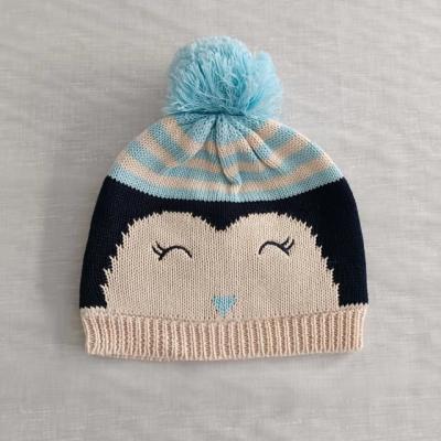 China COMMON High Quality Custom Cute Winter Beanie Knitted Hat Crochet Baby Hat for sale