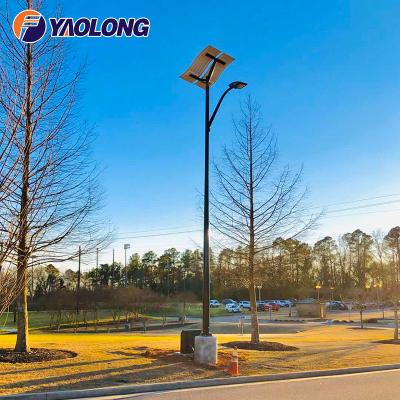 China Hot Sales Outdoor Aluminum Alloy Lamp Post Directly 6m 8m 10m 12m Garden/Street Solar Light Pole For Lighting for sale