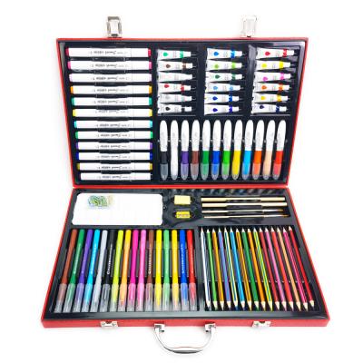 China Drawing and Study Customized Paper Box 158pcs Art Set Chinese Traditional Design Gift Set for Kids Children Stationery Set for sale