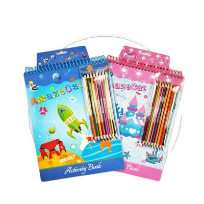 China Drawing and Study Drawing Book Stationery Set Kids Pencils Punching Paint Brushes Kids Gift Stationery Art Drawing Set for sale