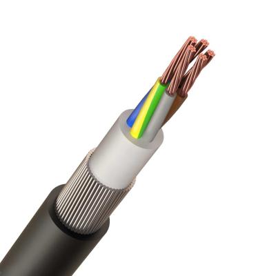 China Underground Cu xlpe pvc 5 core 2.5mm 6mm square 16 mm copper SWA cable price for sale