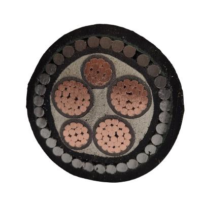 China Low Voltage 5 Core 120mm2 5x25mm2 Underground Power Cable SWA Armored Cable 16mm for sale