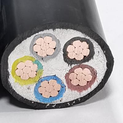 China SWA 5x25mm2 XLPE Armored Conductor 5 Underground Copper Core 25mm PVC Insulated Power Cable for sale