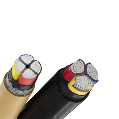 China Underground Low Voltage 0.6/1kv 3 10mm 16 sqmm 50mm2 70mm2 XLPE PVC Core Aluminum Conductor Insulated Armored SWA STA Power Cable for sale