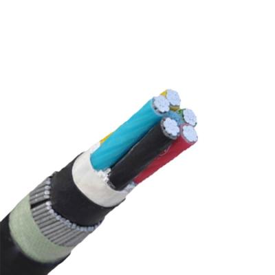 China Underground low voltage 1kv 16 25mm 25mm square mm SWA cable 5 core 70mm2 armored power cable aluminum for sale