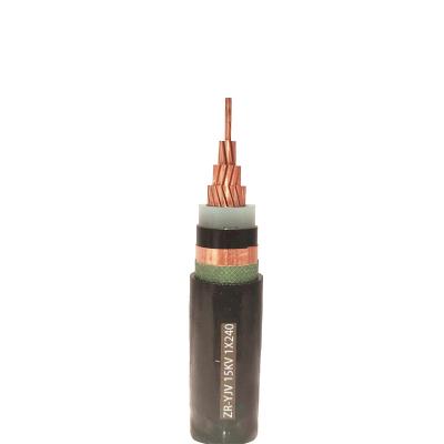 China Factory Price 1 3KV 8.7KV 10KV 15KV Underground XLPE Single Core CU SWA PVC Armored Power Cable for sale