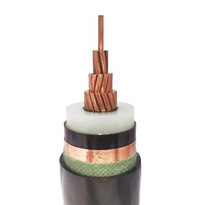 China Underground Nigeria Ghana hot selling 1 core medium voltage 15kv 22kv XLPE insulated unarmored copper power cable for sale