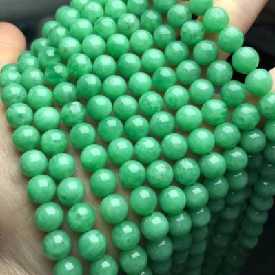 China Round Natural Green Pleochroic / Pleochroism 10mm Angelite Gemstone Beads for sale