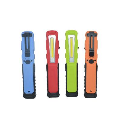 China Portable Rechargeable 180 Degree Stand COB LED Adjustable Work Flashlight Inspection For Repairing Working Garage Workshop With Magnetic Base Torch Lamp Te koop