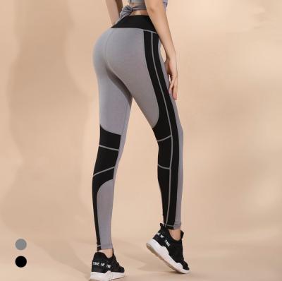 China High Quality Breathable Tummy Control Butt Lift Contrast Ankle Length Gym Women High Waist Workout Leggings for sale