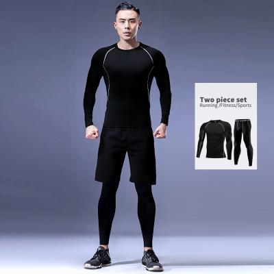 China High Quality Fitness Men's Soccer 2 Pieces Breathable Tracksuits Sports Yoga Summer Shorts Set for sale