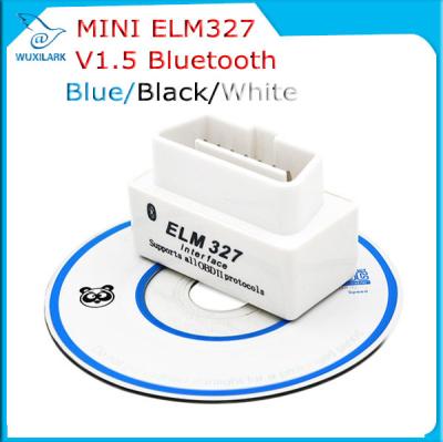 China White V1.5 Super Bluetooth ELM 327 optional Version 1.5 elm327 interface supports Torque Car Code for sale