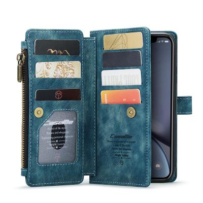 China Anti-drop Case For iPhone 13 12 11 Plus Max Xr Xs 7 8 Se 2020 Case Mobile Phone Leather Cover For iPhone 12 Wallet Cards Case for sale