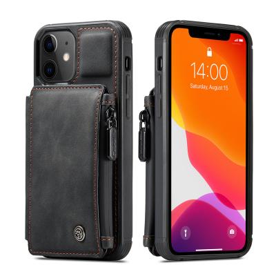 China Anti-drop Back Cover For Realme 6 7 pro Cell Phone Accessories With Flip Zipper Card Stand TPU PC Back Case For OPPO A9 2020 A31 for sale