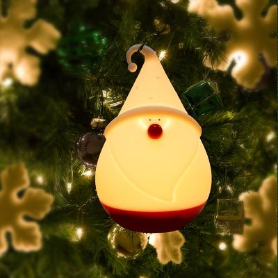 China 3D Touch Control Smart Kids Children Snowman Shape Sensor Control Night Light Rechargeable Silicone Colorful Lighting Cute Baby Led Night Light for sale