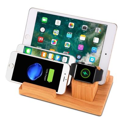 China Usb Charger for Cell Phone Holder for Apple Watch 4 Port USB Charger Station Dock and Organizer for Smartphones for Tablets and Other Gadgets for Apple Watch Show Wish apple watch charger stand for sale