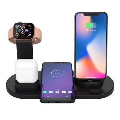 China 2019 new arrivals 3in1 mobile phone charger station with 10w wireless charger and holder for apple watch charger for sale