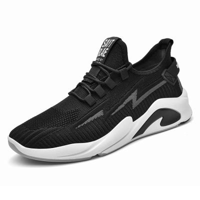 China CUSHIONING CUSHIONING breathable woven upper sports shoes for men low price high elastic outsole running sneaker for boy men factory wholesale price for sale