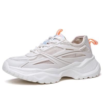 China CUSHIONING CUSHIONING Breathable Cool White All Height Increaser Running Shoes 5cm Chunky Sneakers For Lady Women Fashion Sports Shoes for sale