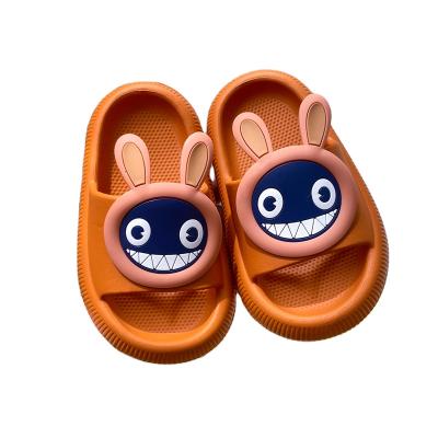 China Soft Colorful Round Slippers Summer Bedroom EVA Indoor Outdoor Beach Slippers Kids Cartoon Round Slippers For Toddler Cushioning for sale