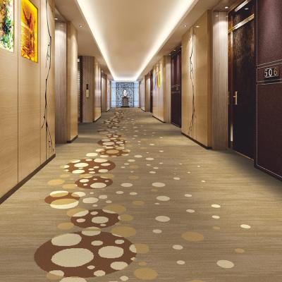 China Wool Luxury Hotel Modern Hallway Carpet 5 Star Wall To Wall Axminster Carpet for sale