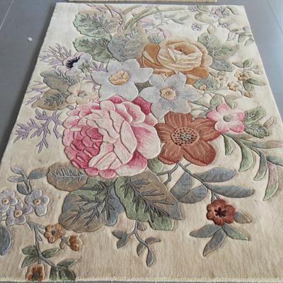 China Modern Hand Tufted Hotel Floor Carpet Floral Pattern Wool Customized Handmade Carpet, Pattern Area Rug for sale