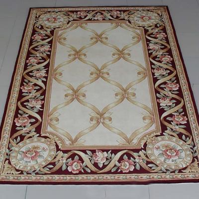 China 100% handknotted rug by modern nz wool material custom marine decoration banquet for sale