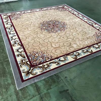 China Best Modern Merika Wool Material Hand Tufted Brown Rug For Living Room for sale