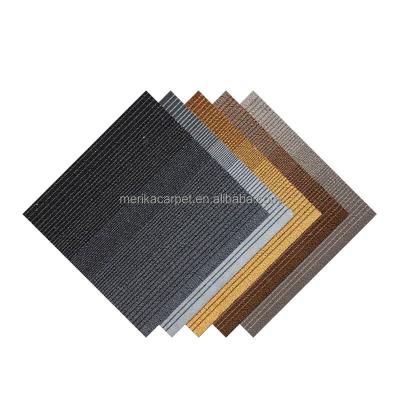 China New Design 50*50cm Washable Outdoor Marine Bitumen Backed Carpet Tile For Wholesales for sale