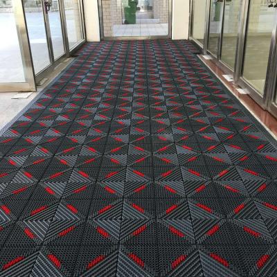 China Waterproof custom any size and logo high quality modular front door mat for sale