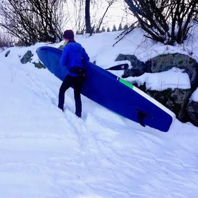 China PVC Winter Snow Ski Inflatable Sip Paddle Board Inflatable Snow Air Board For Water Sports Snow Park for sale