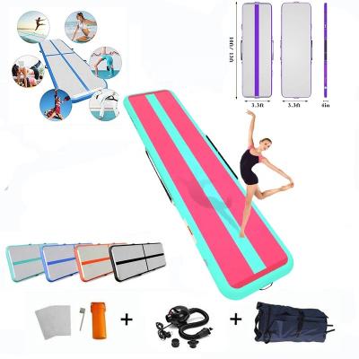 China New design 3m 5m 6m 8m 10m 12m waterproof hot inflatable air track for sale in gym training set factory for sale