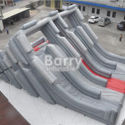 China popular 0.55-0.9mm PVC tarpaulin Slide_inflatable sports stair inflatable water slide tarpaulin for kids and adults PVC for sale