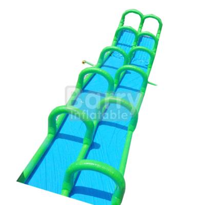 China 0.55mm-0.9mm PVC 100ft Water Slide Slip In Slide, Slip On Slides For Kids And Adult Summer Vacation for sale