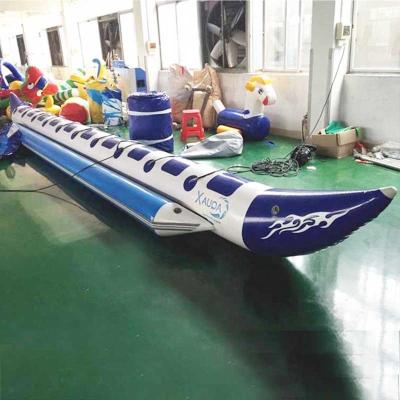 China 0.9mm PVC Tarpaulin Inflatable Tube Banana Fish Flyfish Inflatable Flying Boat Towable/Inflatable With Wholesale Price for sale