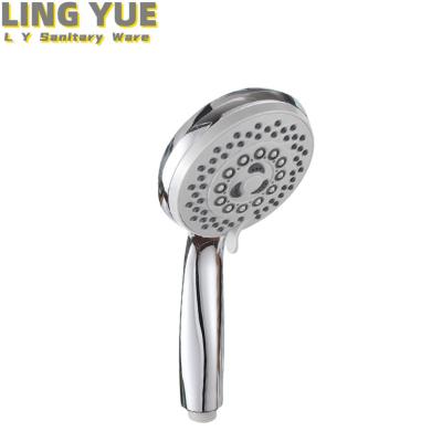 China Without Slide Bar Wholesale abs handheld supercharged 5 settings spray shower chrome-plated rain shower head for sale