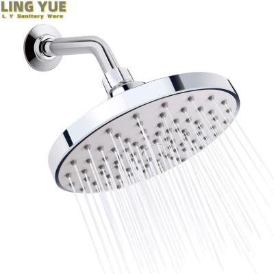 China Without Slide Bar 6-inch rain shower head with customizable pipe size shower nozzle, high-pressure rain adjustable and replaceable shower nozzle for sale