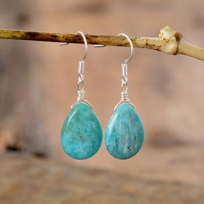 China FACTORY Drop Nature Stone Dangle Unique Boho Jewelry Waterdrop Earrings Teardrop Earrings Set For Girls Gifts for sale