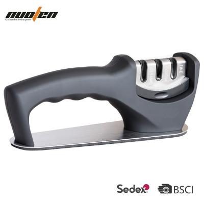 China Outdoor Multipurpose 3 Stage Knife Sharpener For Garden Tool Sharpening for sale