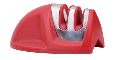 China Edge Grip Edgeware Knife Sharpener , 2 Stage Knife Sharpener Red 95 * 52 * 45mm for sale