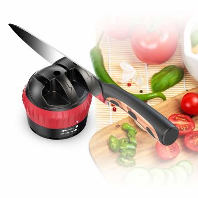 China Mini Two Stage Kitchen Knife Sharpener With Suction Pad Lightweight 58 * 68mm for sale