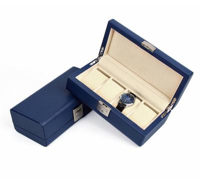 China Handmade Leather Manual Watch Packaging Box For Strong Watch Factory Direct Supply for sale