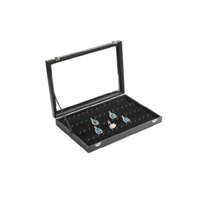 China Fashion Customized Large OEM Velvet Jewelry Display Sets Earrings Display Box for sale