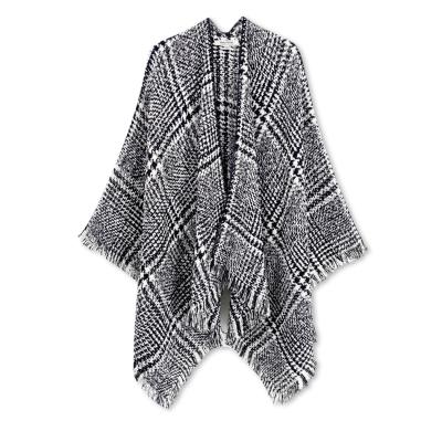 China 100% New Fashion Acrylic Low Price Popular Wholesale Women Type Poncho Cape for sale