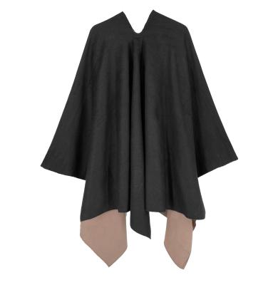 China Popular Soft Black Rose Pink Newest Design Top Quality Fashion Morden Women Ponchos And Wraps for sale